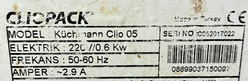 İkinci El 2 Bölmeli Paslanmaz Manuel Kase Tabak Kapatma Makinesi - Görsel 3