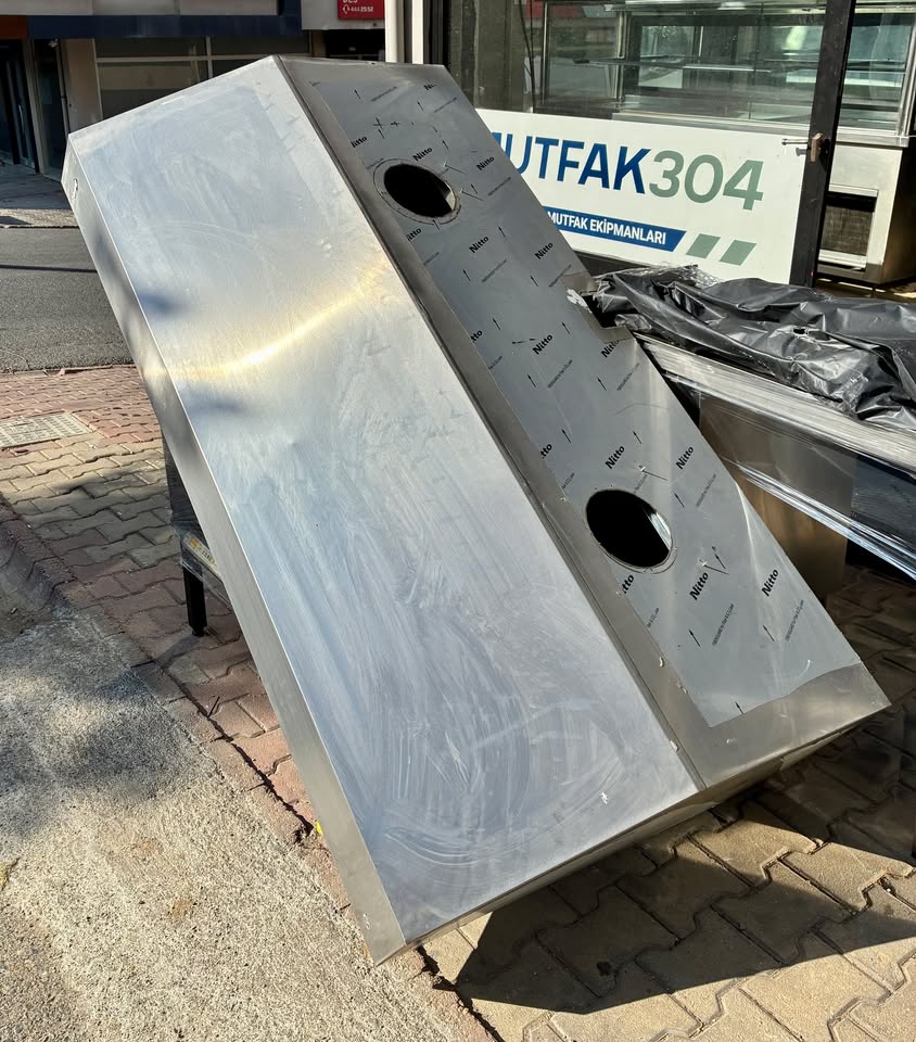 İkinci El Filtreli Paslanmaz Duvar Tipi Davlumbaz 195 cm - Görsel 2