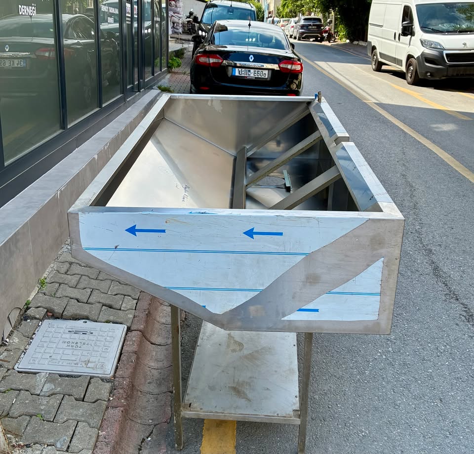 İkinci El Filtreli Paslanmaz Duvar Tipi Davlumbaz 195 cm - Görsel 3