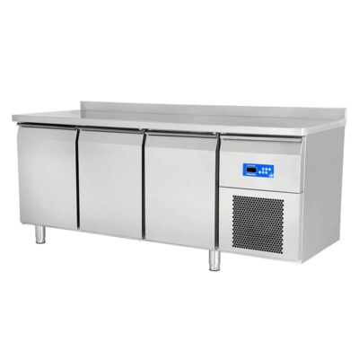 Öztiryakiler Üç Kapılı Yatay Tezgah Tipi Derin Dondurucu 380 Lt (-5 / -22 °C) Monoblok Motor 304 Kalite