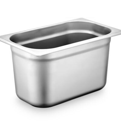 Paslanmaz Gastronom Küvet 1/4 - 100 mm (2.8 Lt) 304 Kalite